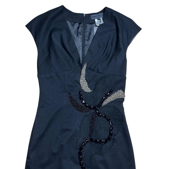 Renato Nucci Black Wool Vintage Style Midi Dress EU 34 - Picture 2 of 7